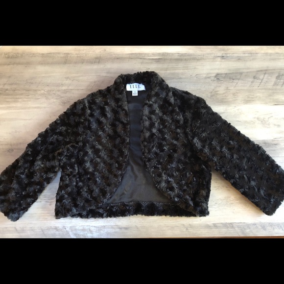 Elle Jackets & Blazers - Elle Black Winter Shoulder Sweater/Blazer